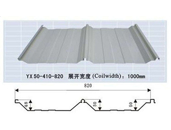 820 concealed buckle roof panel